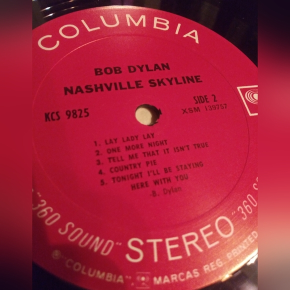 BOB DYLAN 1969 NASHVILLE SKYLINE VINYL - Picture 2 of 10